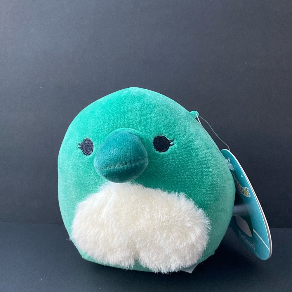 Selassi Squishmallow, Teal and White Stuffed Animal